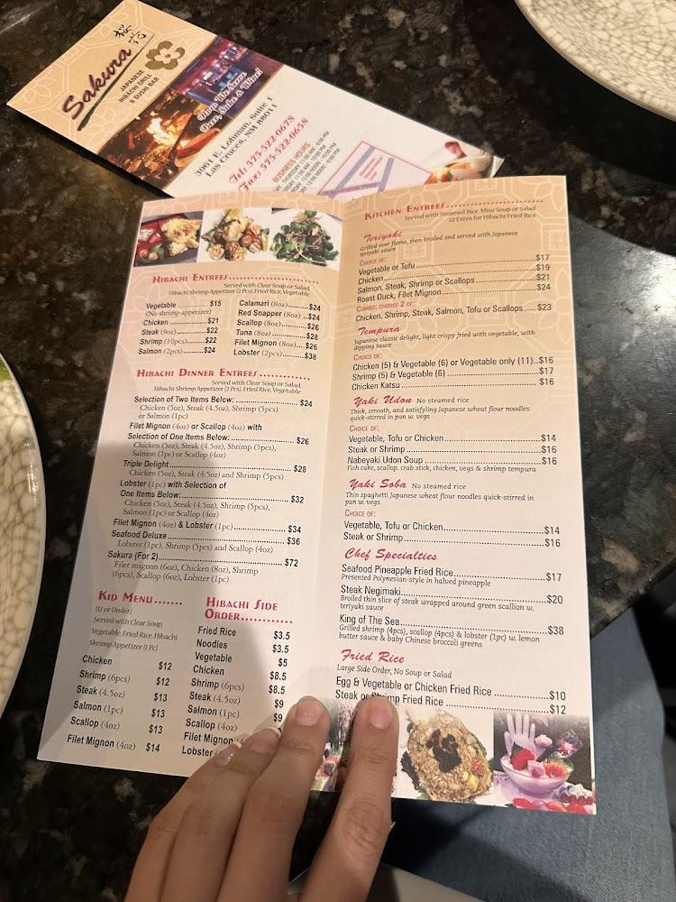 Sakura Japanese House Menu image 1